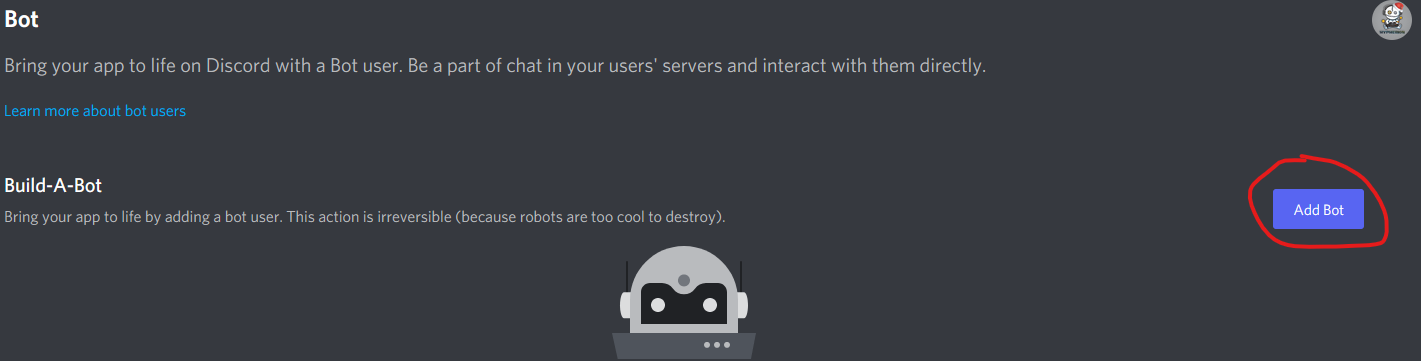 Bot Overview Screen